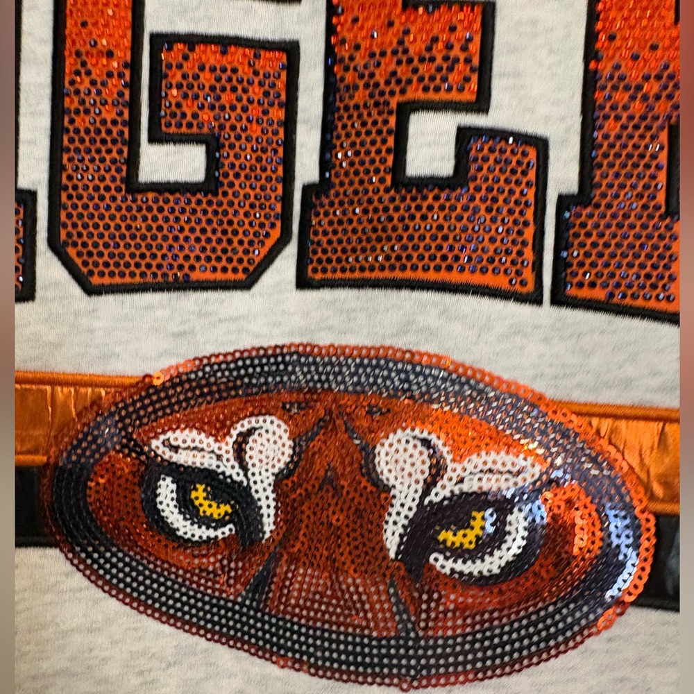 Queen of Sparkles Auburn Tigers Gameday Sweatshirt Large Gameday War Eagle - Picture 12 of 14